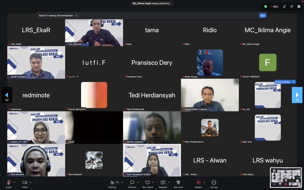 Kick Off Meeting Pengukuran Psikologi Kerja Tahun 2026